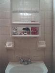 Ceramic and Soap Dish on Bathroom Walls