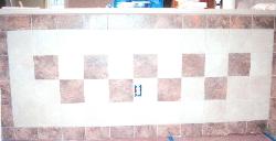 DuraCeramic on Back of Island in Kitchen
